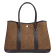 画像1: Wool tweed large capacity garden party tote shoulder bag　ユニセックス男女兼用ウールツイードラージガーデンパーティートートショルダーバッグ (1)