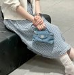 画像7: Washed Denim Vanity Lunch Box Tote Shoulder Crossbody Bag　ユニセックス男女兼用ウォッシュドデニム バニティーランチボックス型バッグ (7)