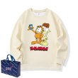 画像3: Garfield & Odie print long sleeve round neck sweatshirt　ユニセックス男女兼用 ガーフィールド＆オーディプリント 長袖ラウンドネックスウェット (3)