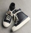 画像3: Unisex leather lace-up high-top sneakers　ユニセックス男女兼用レザーレースアップハイカットスニーカー (3)