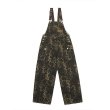 画像7: Leopard print wide leg multi-pocket  Denim Overalls 　ユニセックス男女兼用レオパードヒョウ柄マルチポケットオーバーオール (7)