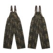 画像3: Leopard print wide leg multi-pocket  Denim Overalls 　ユニセックス男女兼用レオパードヒョウ柄マルチポケットオーバーオール (3)