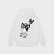 画像2:  MLB NY Dog Baseball Print Hoodie Sweatshirt  ユニセックス男女兼用  MLB NY ヤンキースドッグベースボールプリントフーディ スウェット (2)