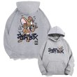 画像2: Tom and Jerry Jerry print hoodie Sweatshirt  ユニセックス男女兼用 トム＆ジェリ ジェリープリント フーディ スウェット (2)