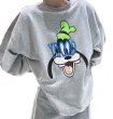 画像3: Goofy print long sleeve sweatshirt 　ユニセックス男女兼用 グーフィープリント 長袖スウェットトレーナー (3)