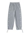 画像1: Star and moon print sweatpants　  男女兼用 ユニセックス スター星＆ムーン月スウェッパンツジョガーパンツ 裾絞りタイプ (1)