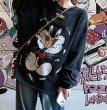 画像3: Bugs Bunny print vintage long sleeve sweatshirt Sweatshir ユニセックス男女兼用 バッグズバニープリントヴィンテージ 長袖スウェットトレーナー (3)