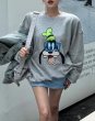 画像2: Goofy print long sleeve sweatshirt 　ユニセックス男女兼用 グーフィープリント 長袖スウェットトレーナー (2)