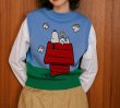 画像3: Snoopy knit vest knit　スヌーピー編み込みカラフルベストセーターニット (3)