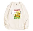 画像1: Garfield Print Sweatshirt　 ユニセックス男女兼用 ガーフィールド プリントスウェット トレーナー (1)