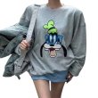 画像1: Goofy print long sleeve sweatshirt 　ユニセックス男女兼用 グーフィープリント 長袖スウェットトレーナー (1)