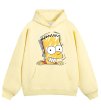 画像3: Unisex Bart Simpson Print Hoodie　 ユニセックス男女兼用 バート・シンプソンプリントフーディスウェット (3)