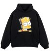 画像1: Unisex Bart Simpson Print Hoodie　 ユニセックス男女兼用 バート・シンプソンプリントフーディスウェット (1)