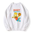 画像3: Unisex  Bart Simpson Basket Print sweatshirt　 ユニセックス男女兼用 バート・シンプソンバスケットプリントスウェットトレーナー (3)