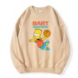 画像2: Unisex  Bart Simpson Basket Print sweatshirt　 ユニセックス男女兼用 バート・シンプソンバスケットプリントスウェットトレーナー (2)