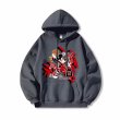 画像6:  Unisex Donald Duck & Mickey Mouse flaming basketball print Hoodie Sweatshirt　 ユニセックス男女兼用プリントドナルドダック＆ミッキーマウス 炎のバスケットボールプリントフーディスウェット (6)