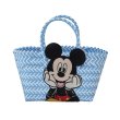 画像2: Mickey Mouse Braided intrecciato mesh Tote Bag basket picnic shopping bag ミッキーマウス ミッキー イントレチャート メッシュ バスケット ピクニック ショッピングバッグ トート 籠 かごバッグ (2)