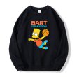 画像1: Unisex  Bart Simpson Basket Print sweatshirt　 ユニセックス男女兼用 バート・シンプソンバスケットプリントスウェットトレーナー (1)