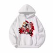 画像10:  Unisex Donald Duck & Mickey Mouse flaming basketball print Hoodie Sweatshirt　 ユニセックス男女兼用プリントドナルドダック＆ミッキーマウス 炎のバスケットボールプリントフーディスウェット (10)