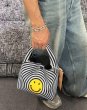 画像5: Smiley Face Single Shoulder Knit Bucket Handbag   スマイリーフェイスシングルショルダーニットバケットハンドバッグ (5)