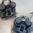 画像11: Mickey Mouse Washed Denim Portable Crossbody Tote Shoulder Bag Handbag   ミッキーマウスウォッシュデニムポータブルクロスボディトートショルダーバッグハンドバッグ (11)