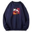 画像1: Unisex Jigsaw Mickey Mouse Print Sweatshirt　ユニセックス男女兼用ジグソーミッキー ミッキーマウスプリントスウェットトレーナー (1)