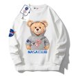 画像3: Unisex NASA x Hoodie Bear Print  pullover   ユニセックス 男女兼用 NASAナサ×フーディーベアプリント プルオーバウェット トレーナー (3)