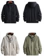 画像6: NASA oversized windbreaker jacket with hood ユニセックス 男女兼用 フード付きNASAオーバーサイズウインドブレーカージャケット (6)