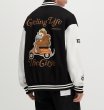 画像5: Scooter Bear EmbroideryStadium Jumper baseball uniform jumper jacket blouson ユニセックス 男女兼用 スクーターベア熊刺繍スタジアムジャンパー スタジャン MA-1 ボンバー ジャケット ブルゾン (5)