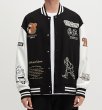 画像3: Scooter Bear EmbroideryStadium Jumper baseball uniform jumper jacket blouson ユニセックス 男女兼用 スクーターベア熊刺繍スタジアムジャンパー スタジャン MA-1 ボンバー ジャケット ブルゾン (3)