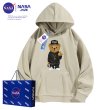 画像11: NASA men's Loose Compton Bear hip hop street fashion long-sleeved sweater shirt　ユニセックス男女兼用 ナサ コンプトン ベアー クマ プリントフーディーパーカー スウェット (11)