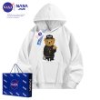 画像4: NASA men's Loose Compton Bear hip hop street fashion long-sleeved sweater shirt　ユニセックス男女兼用 ナサ コンプトン ベアー クマ プリントフーディーパーカー スウェット (4)