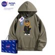 画像13: NASA men's Loose Compton Bear hip hop street fashion long-sleeved sweater shirt　ユニセックス男女兼用 ナサ コンプトン ベアー クマ プリントフーディーパーカー スウェット (13)