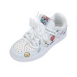 画像4: Unisex  Smile graphic print lace-up leather sneakers 　ユニセックス 男女兼用 レザースマイルグラフィックプリントプリントレースアップスニーカー  (4)