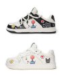 画像6: Unisex  Smile graphic print lace-up leather sneakers 　ユニセックス 男女兼用 レザースマイルグラフィックプリントプリントレースアップスニーカー  (6)