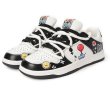 画像5: Unisex  Smile graphic print lace-up leather sneakers 　ユニセックス 男女兼用 レザースマイルグラフィックプリントプリントレースアップスニーカー  (5)