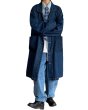 画像3: Washed denim mid-length over-the-knee workwear coat jacket　ユニセックス 男女兼用 ウォッシュデニムミッドレングスコートジャケット (3)