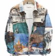 画像5: Corduroy landscape print  jacket blouson ユニセックス 男女兼用 コーデュロイ風景プリントブルゾンGジャン (5)