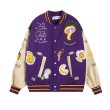 画像3: Mushroom & unique emblem Stadium Jumper baseball uniform jumper jacket blouson ユニセックス 男女兼用マッシュルーム＆ユニークエンブレム スタジアムジャンパー スタジャン MA-1 ボンバー ジャケット ブルゾン (3)