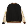 画像4: Mushroom & unique emblem Stadium Jumper baseball uniform jumper jacket blouson ユニセックス 男女兼用マッシュルーム＆ユニークエンブレム スタジアムジャンパー スタジャン MA-1 ボンバー ジャケット ブルゾン (4)