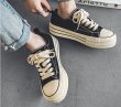 画像6: Unisex Thick-soled lace-up canvas sneakers  　ユニセックス 男女兼用厚底キャンバス レースアップスニーカー (6)