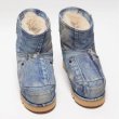 画像11: Denim painted classical platform short boots   デニムクラシカルペイントプラットフォームショートブーツ (11)