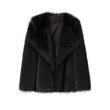 画像2: Mid-length lapel fur coat Jacket　ラペルファーミドル丈コートジャケット (2)