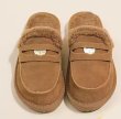 画像2: Fur Flat Half Loafers Sandals　ユニセックス ファーフラットハーフローファーサンダル スリッパ (2)