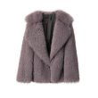 画像7: Mid-length lapel fur coat Jacket　ラペルファーミドル丈コートジャケット (7)