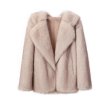 画像10: Mid-length lapel fur coat Jacket　ラペルファーミドル丈コートジャケット (10)