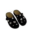 画像5: Pearl & Crystal Bijou Platform Birkenstock Half Slipper Sandals　ユニセックス パール＆クリスタルビジュー付サンダル スリッパスリッポン (5)