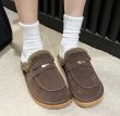 画像6: Fur Flat Half Loafers Sandals　ユニセックス ファーフラットハーフローファーサンダル スリッパ (6)