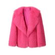 画像8: Mid-length lapel fur coat Jacket　ラペルファーミドル丈コートジャケット (8)