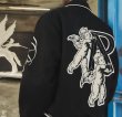 画像9: REPRESENT Angel Embroidery Double Zip Up jacket Stadium Jumper baseball uniform jumper  blouson ユニセックス 男女兼用エンジェル刺繍ダブルジップアップジャケット スタジアムジャンパー スタジャン MA-1  (9)